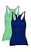 Trend18 Viscose Pack Of 2 Scoop Neck Top - Green/Navy RS.499.00