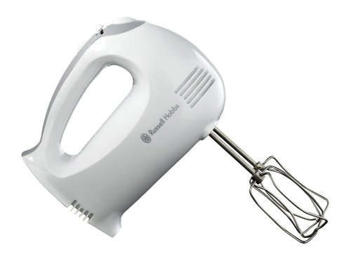 Russell Hobbs 14624 Hand Mixer in white & grey with 5 speeds