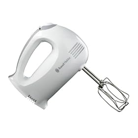 Russell Hobbs 14624 Hand Mixer in white & grey with 5 speeds