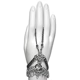 Raven Steel Chainmail Gothic Slave Bracelet