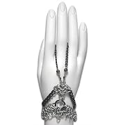 Raven Steel Chainmail Gothic Slave Bracelet