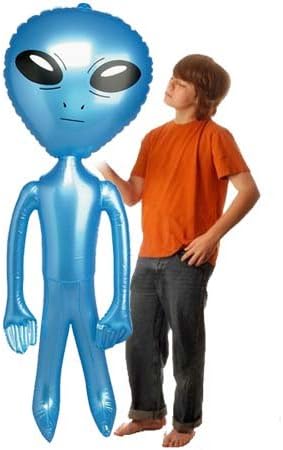 Giant Blue Inflate Alien