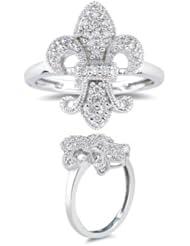 0.22 Cts Diamond Ring in 14K White Gold