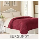 Vellux Plush Lux King Blanket, Burgundy