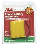 ACE CORDLESS PHONE BATTERY 3.6 volt, 1000 mAH, NiCd