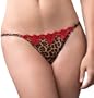 Jezebel Women's Wild Thing Low Rise Thong #51504,Hot Panther,X-Large