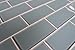 Sample Color Swatch of Jasper Blue/Gray 3x6 Glass Subway Tiles for Kitchen Backsplash/Tub Surround from Rocky Point Tile