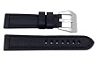 Genuine Leather Black Heavy Padded Smooth Panerai 22mm Watch Strap by Life from watchmaker New Life