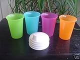 Tupperware Bell Tumbler Sippy Cups with Seals Set of 4
