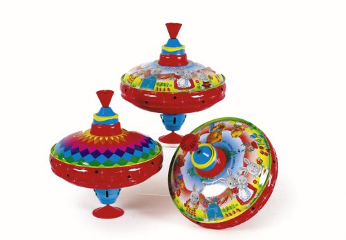 Childrens Toyshop  Toys : Choral Spinning Top, Wheel of Colours w. Wooden Knob