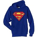 Superman Logo Mens Hooded Sweatshirt (Royal Blue)
