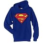 Superman Logo Mens Hooded Sweatshirt (Royal Blue)