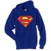 Superman Logo Mens Hooded Sweatshirt (Royal Blue)