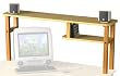 Hutch for Buddy and Computer desks in White Finish By Wild Zoo