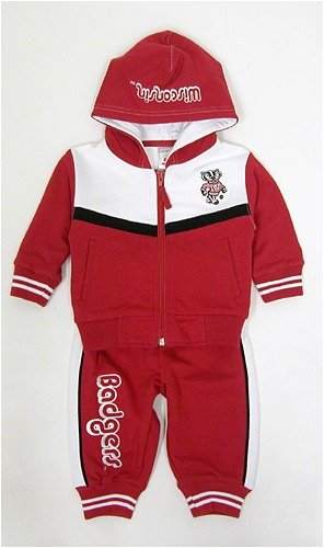 Buy Wisconsin Badgers Slingshot Infant Hoodie Pants Set by Colosseum