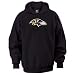 Baltimore Ravens Black 2009 Tek Patch Hooded Sweatshirt