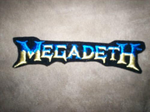 Megadeth Rock Music Patch - Dark Blue and Gold