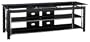 Bush Furniture Midnight Mist TV Stand, Large, Black/Chrome