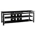 Bush Furniture Midnight Mist TV Stand, Large, Black/Chrome