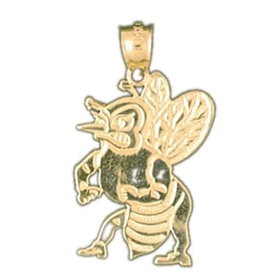 Cheap Girls Jewelry Dazzlers Solid 14k Gold Bee Charm Pendant Available in three colors from jewelsberry (weights: 1.5 grams only) For Sale