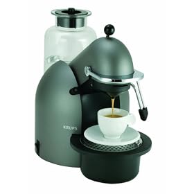 Krups Nespresso FNA2 Automatic Coffee Maker, Titanium, 1.2 Litres