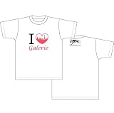 異国迷路のクロワーゼ アイラブ柄 Tシャツ ホワイト サイズ:XL
