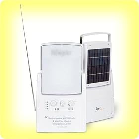 SOLAR POWERED LED LANTERN w/ AM/FM RADIO & WEATHER CHANNEL Plus.... $14.00 Bright LED FREE Waterproof Flashlight FREE with EVERY ORDER! 24 LED's-- Up to 20 Hours hrs per Charge -- Large 2.63 Watt SOLAR PANNEL -- Emergency Use