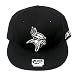 MINNESOTA VIKINGS FLAT BILL BLACK HAT CAP FITTED 7 1/2