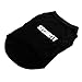 Pecute Cotton Black Pet Dog Puppy Cat T-Shirt Clothes with Letters Vest Apparel Costume (XS)