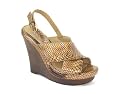 Buffalo London 308-4084-2 snake pat leather taupe 01, Damen Sandalen/Fashion-Sandalen, beige, (taupe 1)