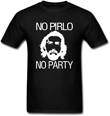 Men's No Pirlo No Party Andrea Juventus T-Shirt New