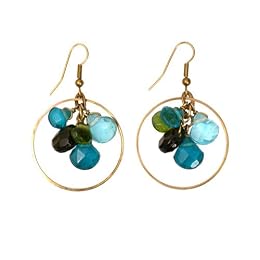 Product Image World of Good Brass Drop Earrings - Green