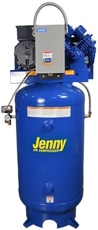 Jenny Compressors GT5B-80-230/1 5-HP 80-Gallon Tank 1 Phase 230-Volt, Horizontal Electric Two-Stage Stationary Compressor