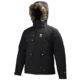  : Helly Hansen Men's Republic Down Jacket with Fur,Black,X-Large