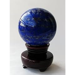 鑑別書付き AAAA級 アフガニスタン産天然ラピスラズリの原石 直径8cm 850g(大珠) 手磨き仕上げ