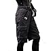 Pro Club Men's Cotton Twill Cargo Shorts with Belt, Charcoal, 48