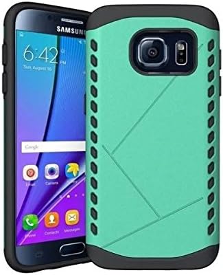 2 in 1 Mobile Phone TPU shock proof slim armor case hard cover for samsung galaxy S7 case (Green)