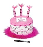Birthday Cake Autograph Pillow