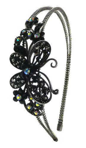Crystal Butterfly Headband U86121-0124