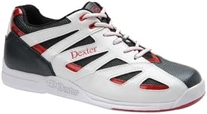 Dexter Jeff II Bowling Shoes, White/Black/Red, 13
