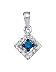 0.21CT BLUE DIAMOND FASHION PENDANT