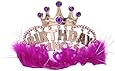One Rhode Island Novelty Birthday Marabou Princess Pink Tiara