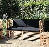 ella teak wood garden bench - 160cm L