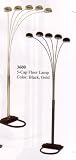 Gold 5-Cap Floor Lamp
