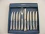 Towle Silversmiths Continental Bead 10 Piece Steak Knife Knives and Carving Set