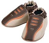 Robeez Sporty Taupe/ Brown Soft Sole Baby Shoes 12-18 months * 08 Newest Collection -- We Have Large Selections! *