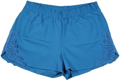 Half-Moon Side Laced Shorts (L, ROYAL)