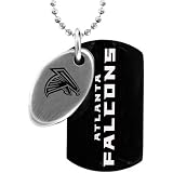 Team Titanium Atlanta Falcons Steel & Black Two Piece Dog Tag