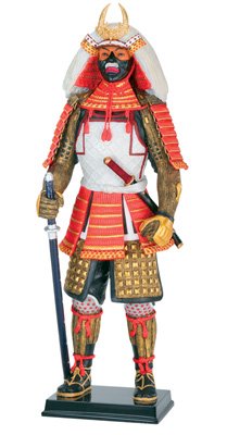 Takeda Shingen Samurai Armor with Katana / Sword-Very Detailed Statue