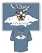 Skiing T-Shirt by " Life is Crap " 100% Cotton Short Sleeve Adult Shirt (X-Large)